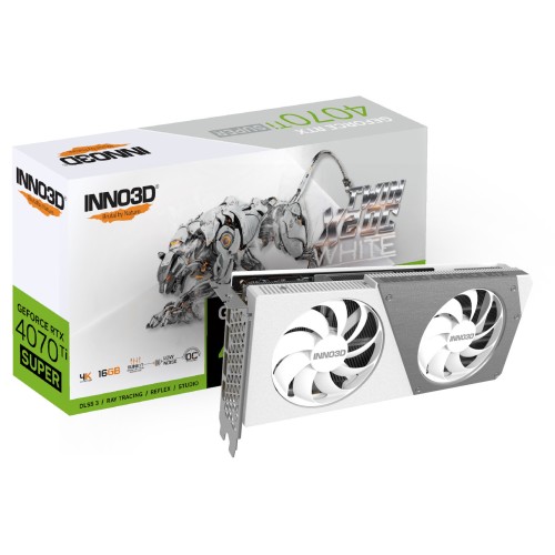 Inno 3D GeForce RTX 4070 Ti Super 16GB GDDR6X Twin X2 OC White Κάρτα Γραφικών
